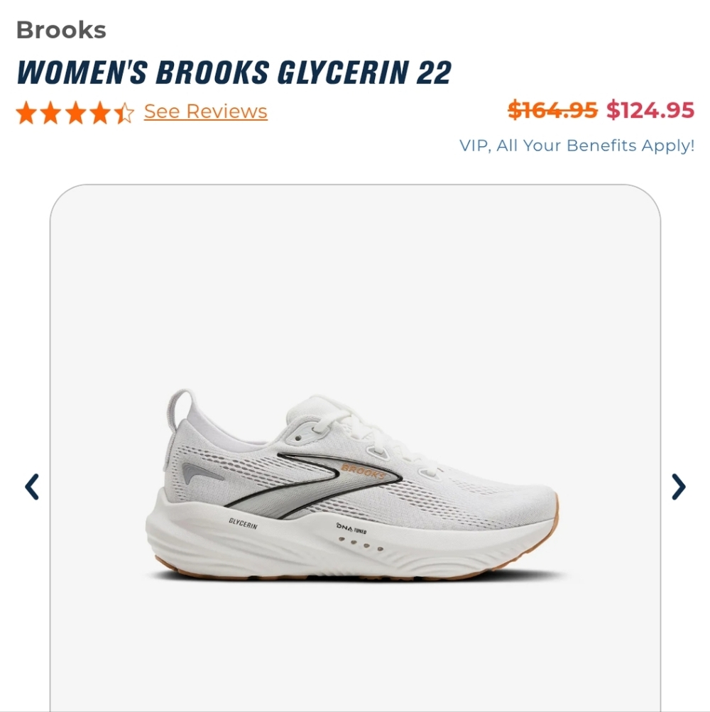 Brooks Women's Glycerin 22 Running Shoes - White with Subtle Tan Accent